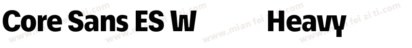 Core Sans ES W05 85 Heavy字体转换